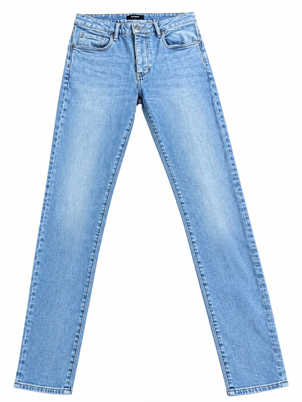 NEUW - Iggy Skinny- Light Blue High-Rise Straight Jeans - Size 34 W/32 L